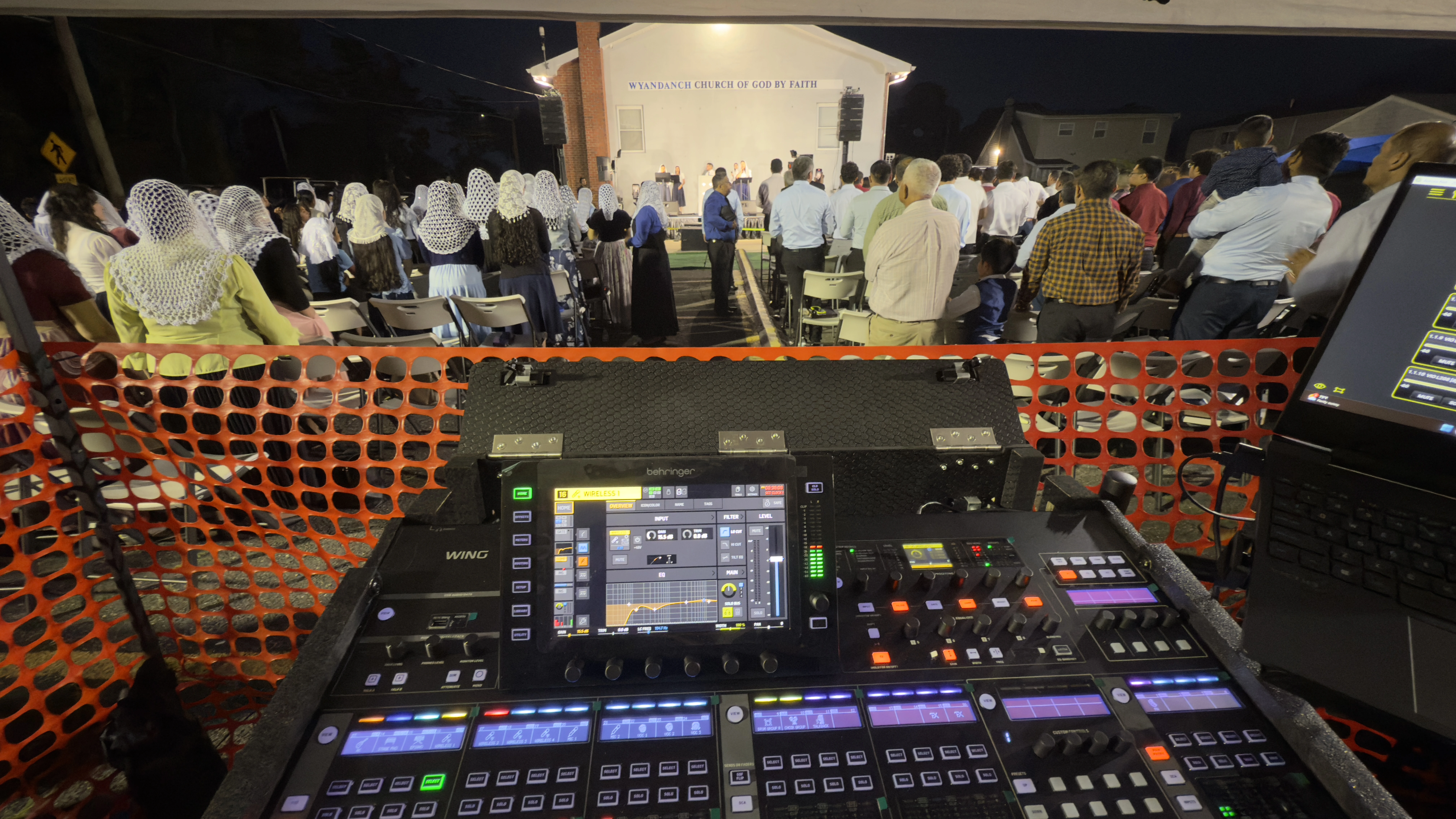 Digital Mixing Console in Action