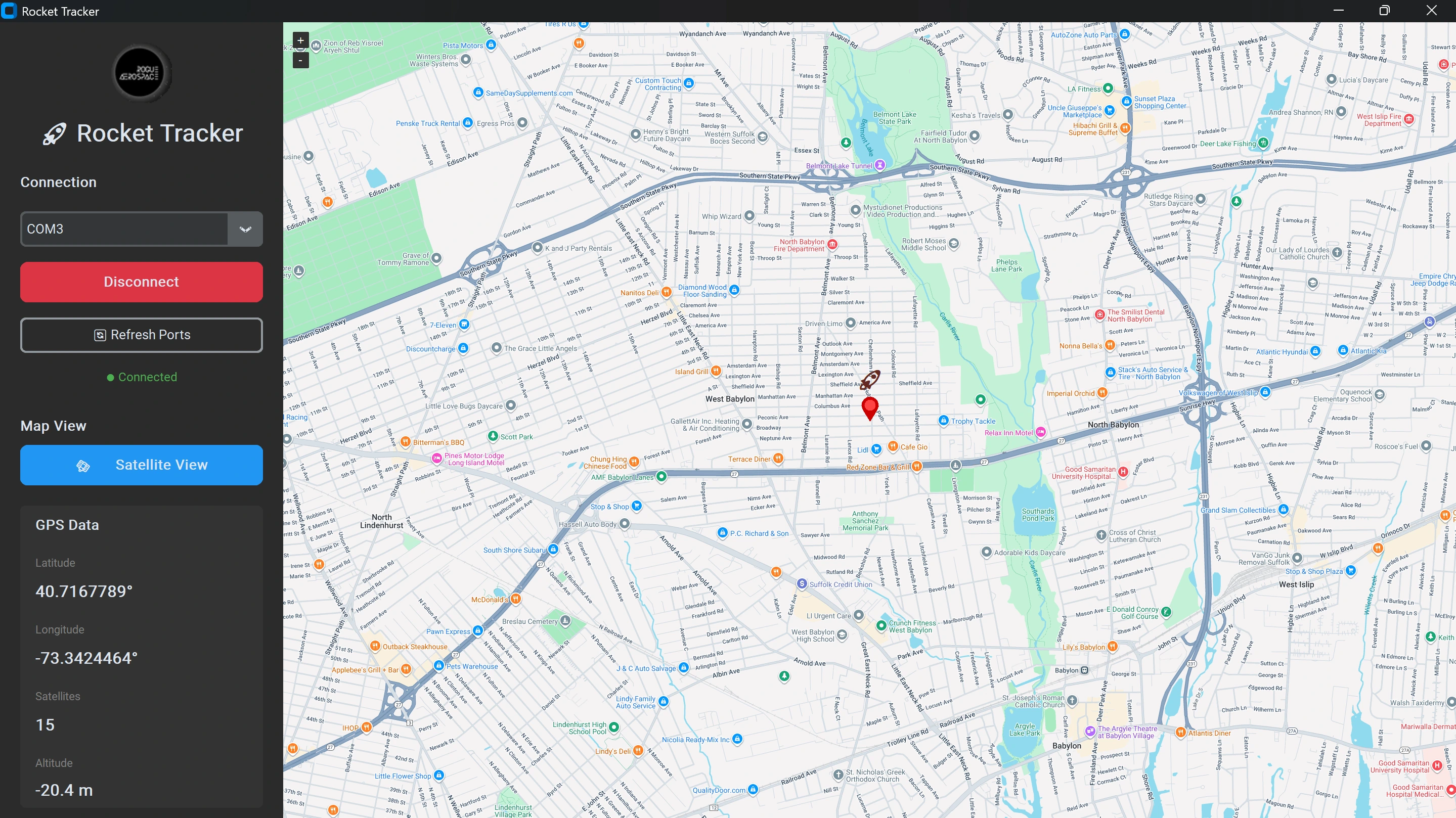GPS Tracker Ground Station Interface